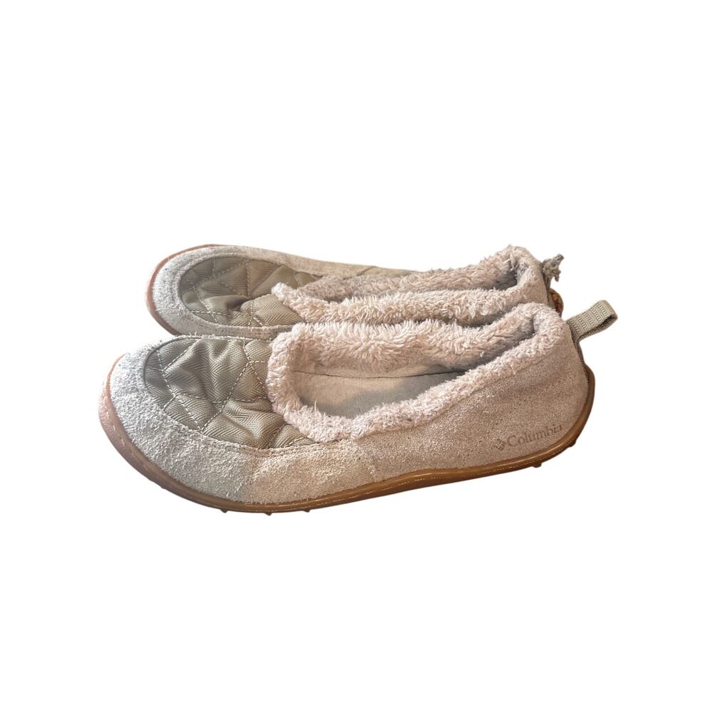 Columbia Powder Summit Tan Soled Slippers Womens Size 8 m3